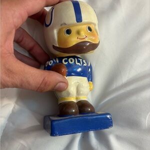 Vintage 1960s NFL Baltimore COLTS Football BOBBLEHEAD Nodder *needs Fixed”